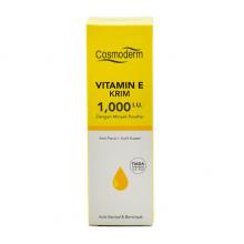 Cosmoderm Vitamin E cream 1000iu with Rosehip oil 50ml