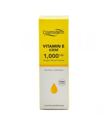 Cosmoderm Vitamin E cream 1000iu with Rosehip oil 50ml