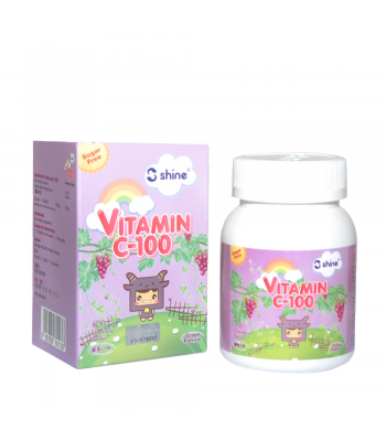 Shine Vitamin C-100 Chewable Tablet (Grape) 100s