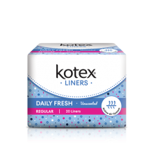 KOTEX LINERS DAILY FRESH REG UNSCENTED 16S