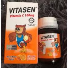 Vitasen vitamin c 100mg chewable tablets 100s