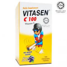 Vitasen C 100 chewable tablets (grape flavour) 100s